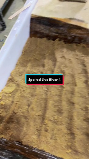 Creating a Sandy Riverbed with Epoxy Pouring Process