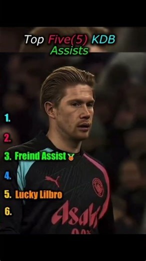 Ranking Best KDB Assists! 🪄⚽️
