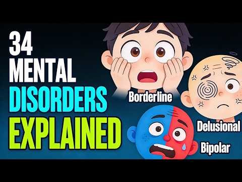 34 Mental Disorders Explained in Minutes