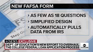12 reactions | ABC News' Elizabeth Schulze discusses a new system to file for federal student loans and what it means for students and parents. | ABC News Live | Facebook