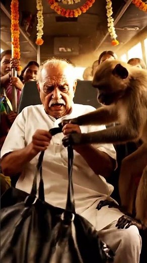 “Hero Monkey Saves Bus Passengers by Stopping a Bomb Attack” #wildlife #monkey