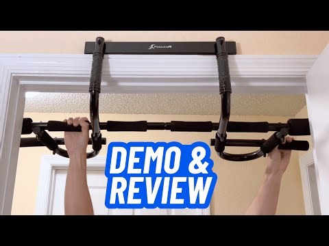 Pull Up Bar for Home Upper Body Training ProsourceFit Multi Grip Doorway Bar Review & Demo