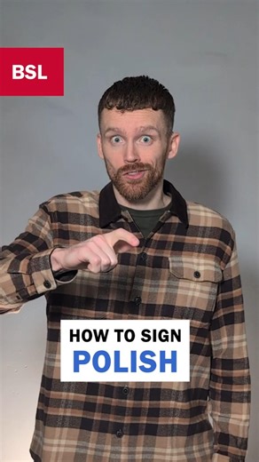 How to sign Polish: BSL Sign of the Day 209