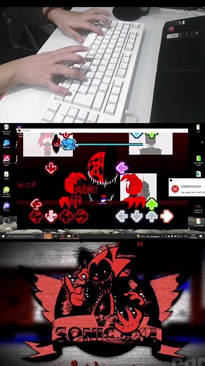 Sonic Executable with Virus in FNF Animation