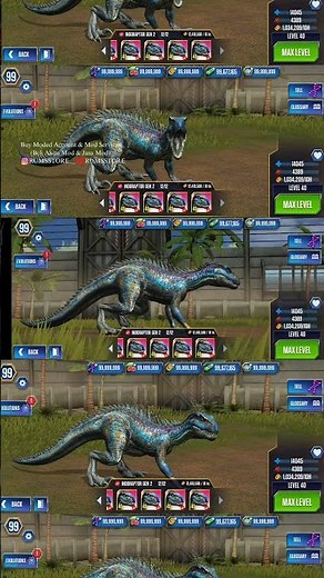 INDORAPTOR GEN 2 JURASSIC WORLD THE GAME UNLOCKED 12/12 LATEST VERSION 1.84.10#indoraptorgen2