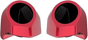 Advanblack Motorcycle Tour Trunk Pack Speaker Pods 6.5" Fit Harley King Tour Trunk Pack - Velocity Red Sunglo