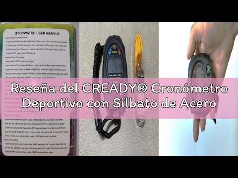 Reseña del CREADY® Cronómetro Deportivo con Silbato de Acero Inoxidable, Cronometros Deportivos para