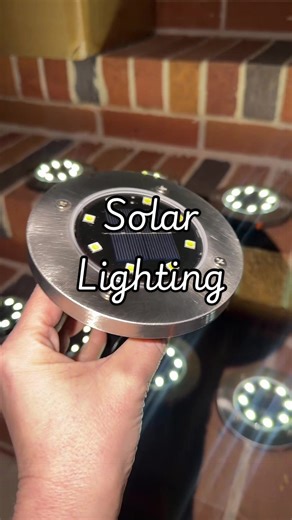 These solar ground lights add clean pathway lighting to your yard, driveway, or garden. @HOODINK #TikTokShopCreatorPicks #solarlights #backyarddecor #outdoorlighting #TikTokShopSpringGlowUp