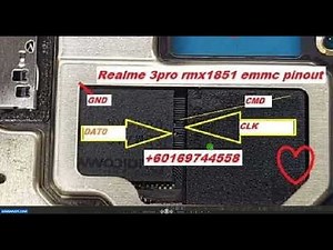 Oppo Realme 3 Pro RMX1851 ISP Pinout | EMMC Test Point | Dead Boot Repair #gsmsanjoy