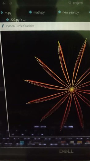 python graphics using turtle designs coding in vs code for the beginning #shorts