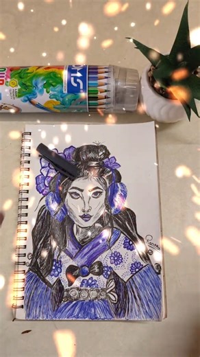 Drawing with pen..🔥✨#drawing #art #zootopia #judyhopps