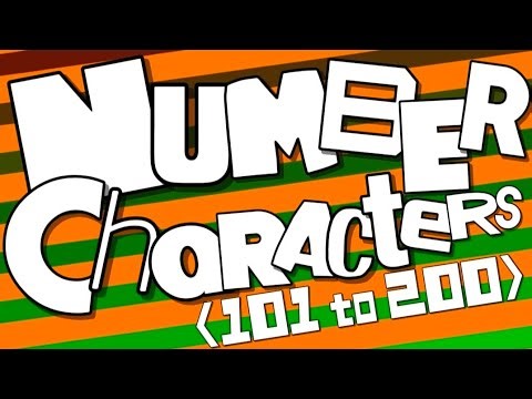 Number Characters: 101 to 200