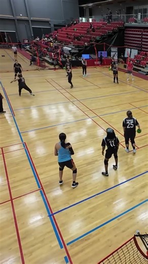 Spinning Back Hand Throw in Dodgeball #dodgeball