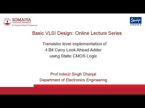 4 Bit Carry Look Ahead Adder transistor level implementation using Static CMOS Logic