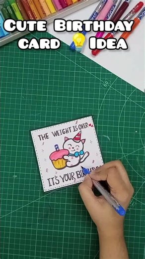 cute DIY birthday card ||easy❤️#diy#art#handmade#giftideas#papercraft#birthday#shorts#craft