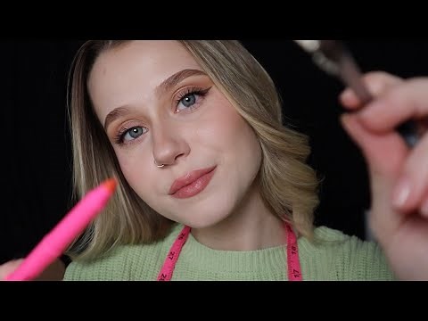 ASMR Measuring & Mapping Out Your Face (NO TALKING)