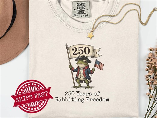 Comfort Colors Retro American 250th Anniversary Tshirt Funny Frog Retro Tee USA Independence Day Shirt Semiquincentennial Tee 1776-2026 - Etsy