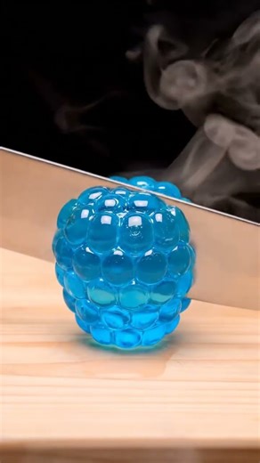 Crisp Blue Raspberry #asmr #fruitcutting #calming #shorts #asmrsounds #fruitasmr #food