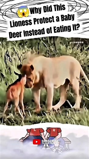 This Lioness Became a Mother to an Orphaned Baby Deer