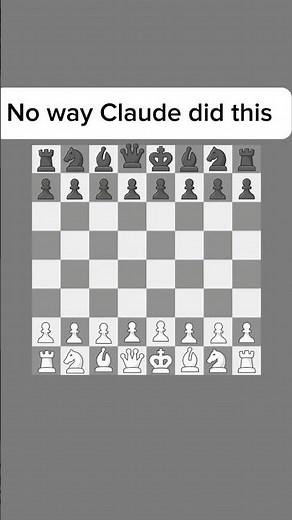 Is Claude actually good at chess? #chess #ai #claude #stockfish