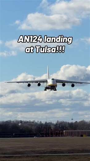 Antonov AN-124 Landing in Tulsa