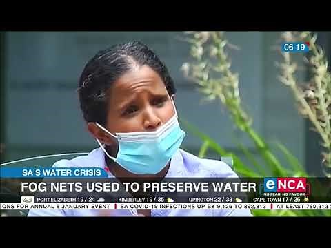 Fog nets to preserve water