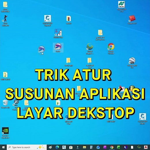 How to move or arrange applications on the desktop