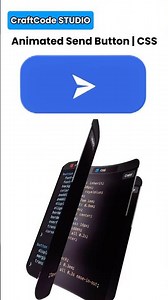 Animated Send Button | CSS | CraftCode STUDIO #coding #frontendcourse #craftcodestudio #cssanimation
