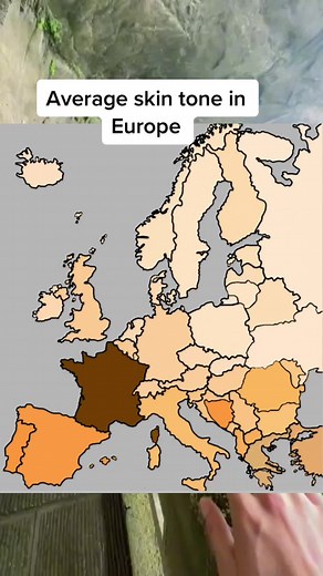 Exploring Average Skin Tone in Europe | Geography Maps