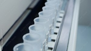 Research in the laboratory automated apparatus with test tubes