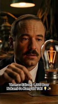 Thomas Edison: 1,000 Baar Nakami Se Kamyabi Tak! 💡✨