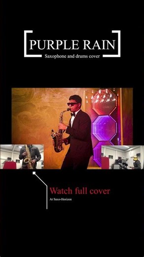 Purple rain saxophone cover. #music #classicrock #livemusic #shorts