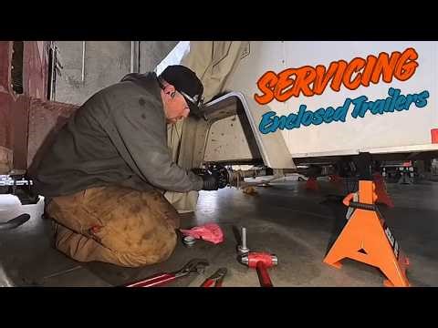 Complete Enclosed Trailer Maintenance Bearing Replacement Gear Checks and Lighting