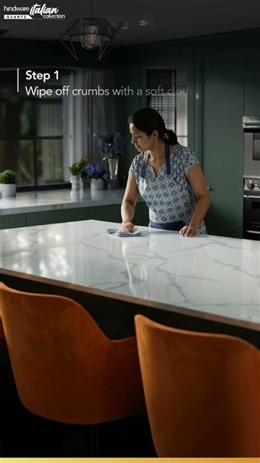 Hindware Italian Tiles on Instagram: "Deep cleaning doesn’t have to be complicated. With a few quick steps, your quartz countertop can look as fresh and flawless as the day you installed it. (quartz countertop care, deep cleaning tips, easy maintenance, stain-resistant surfaces, long-lasting shine) #QuartzCountertops #QuartzCare #CountertopCleaning #EasyMaintenance #DeepCleaningTips #HomeCareHacks #HindwareItalianCollection #KitchenCare #SurfaceCare #CleanHome #ModernInteriors #LowMaintenanceLiv