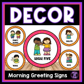 Chicka Chicka Boom Boom Morning Greeting Signs | Back to School Classroom Decor