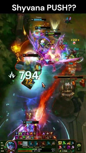 SHYVANA PUSH PUSH #highlights #leagueoflegends #riotgames