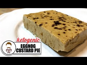 Crustless Eggnog Custard Pie || 🎄 12 Days of Keto Christmas 🎄