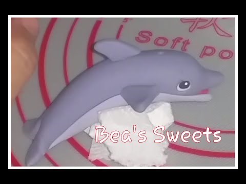 Cómo hacer delfín en fondant paso a paso