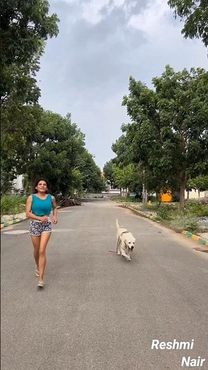Reshmi Nair with Dog 🐕