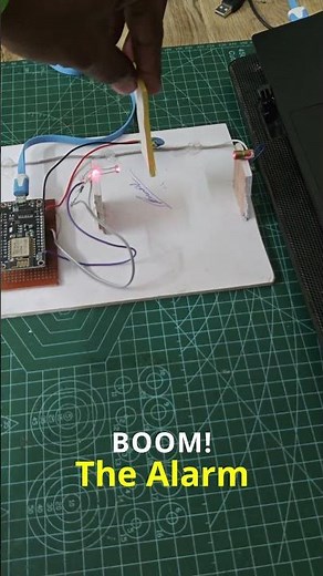 IoT Laser Security System #esp32 #electronics #ece #engineering
