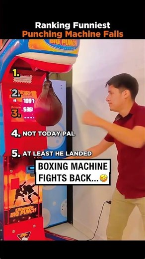 Ranking the Funniest Punching Machine Moments of All Time 😂🥊