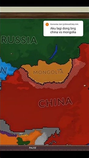 China VS Mongolia #country#countryballs#history #map #minecraft #mapping #music