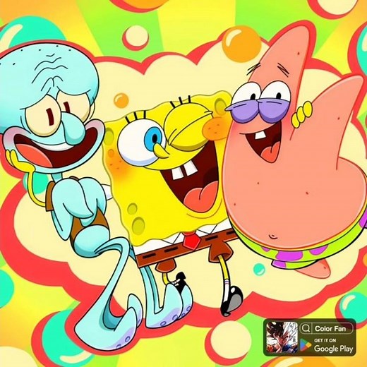 Spongebob Squarepants (2000) Spongebob & Patrick His Heroes From: Color Fan