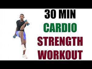 30 Minute Cardio Strength Workout with Dumbbells/ Full Body Toning Beginner Workout