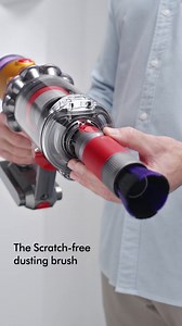 Dust on. Dust off. Engineered to delicately clean surfaces, and then clean itself, the Scratch-free dusting brush is crafted with 8,100 ultrafine PFT filaments and a bristle-cleaning cuff that rotates to dislodge and suck away trapped dust. So it’s ready for the next clean. Shop now: http://ms.spr.ly/61849RFH4 #DysonMY #DysonHome #DysonAccessories #HomeCleaning | Dyson