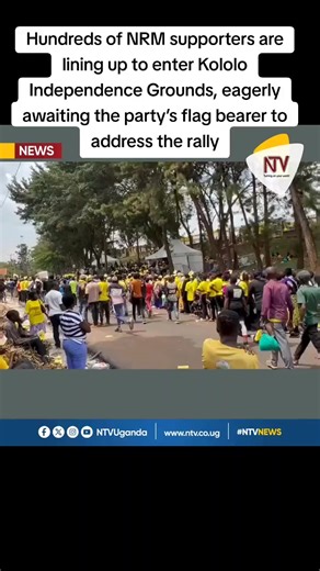 NRM Supporters Gather at Kololo Independence Grounds