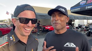 When Antron Brown first got started in the NHRA he never dreamed he would go over 300 mph. Now he does it on the regular in his amazing nitro dragster. We catch up with Antron Brown to see how this test session went, how important his mentor Dave Schultz was to him, his Super Bowl pick and if we could ever see the NFL's Troy Vincent, Sr. back out at the races one day. Mr. Vincent was a big supporter of Brown's early NHRA Pro Stock Motorcycle team with Tony Mullen. | CycleDrag