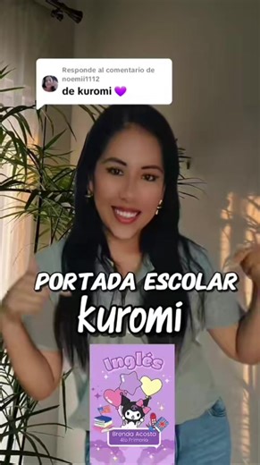Portada Escolar de Kuromi: Tutorial Creativo en Canva