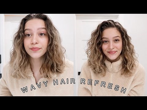 How To Refresh Wavy Hair QUICK & EASY | for 2nd/3rd day hair