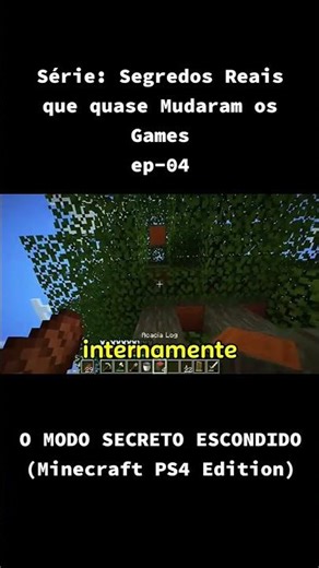 O MODO SECRETO ESCONDIDO (Minecraft PS4 Edition)#games #minecraft #ps4